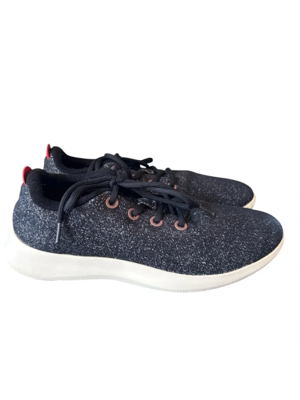 AllBirds Men's Wool Runner Mizzle‎ Dark Gray Bloom Red Beige Sole Size 12